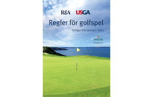 Framsida på boken Regler för golfspel. 