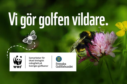 Gör golfen vildare. WWF och SGF samarbetar för ökad biologisk mångfald på Sveriges golfbanor.