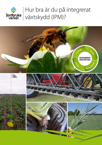 Framsida av Jordbruksverkets broschyr "Hur bra är du på integrerat växtskydd (IPM)?