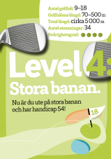 Bild med texten Level 4 i vitt på grön bakgrund