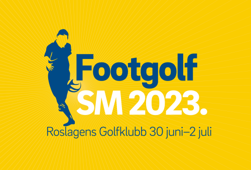 Logotyp för Footgolf-SM 2023, Roslagens Golfklubb 30 juni-2 juli