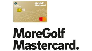 MoreGolf Mastercard logga och kort 2022.